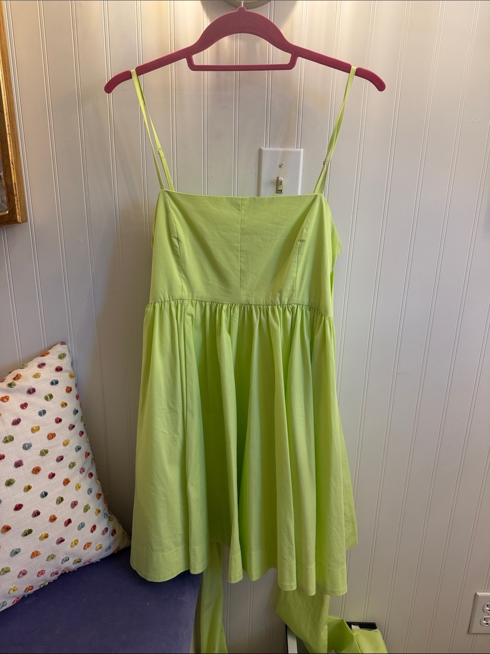 Likely Lime Green Spaghetti-Strap Sundress